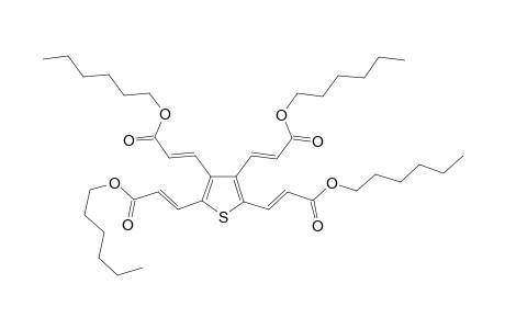 (2E,2'E,2''E,2'''E)-Tetrahexyl-3,3',3'',3'''-(thiophene-2,3,4,5-tetrayl)tetra acrylate