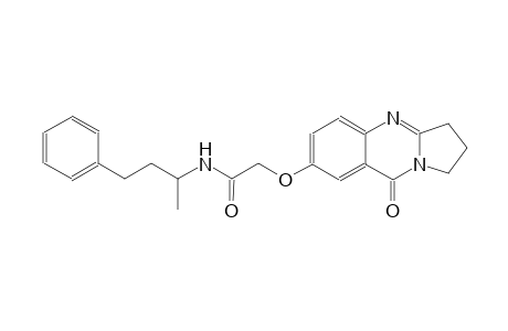 acetamide, N-(1-methyl-3-phenylpropyl)-2-[(1,2,3,9-tetrahydro-9-oxopyrrolo[2,1-b]quinazolin-7-yl)oxy]-