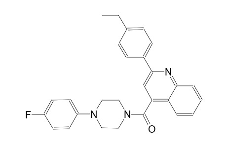 2-(4-ethylphenyl)-4-{[4-(4-fluorophenyl)-1-piperazinyl]carbonyl}quinoline