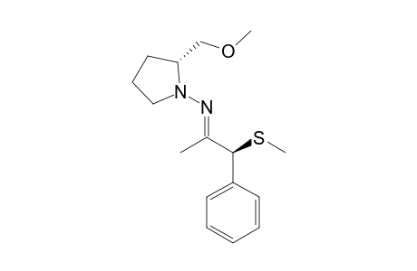 (2S,2'R)-(+)-2-Methoxymethyl-1-(2'-(methylsulfanyl)-1'-phenyl-1'-propylidenemino)pyrrolidine