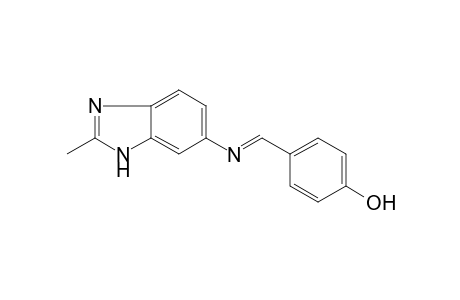 4-((E)-[(2-Methyl-1H-benzimidazol-6-yl)imino]methyl)phenol
