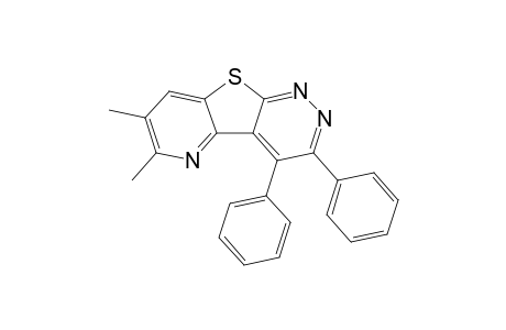 6,7-Dimethyl-3,4-diphenylpyrido[2',3':4,5]thieno[2,3-c]pyridazine
