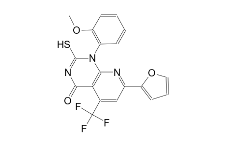 pyrido[2,3-d]pyrimidin-4(1H)-one, 7-(2-furanyl)-2-mercapto-1-(2-methoxyphenyl)-5-(trifluoromethyl)-
