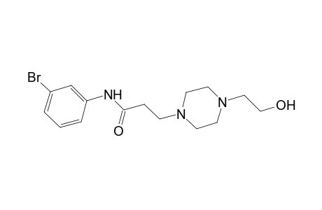 Propanamide, 3-[4-(2-hydroxyethyl)piperazin-1-yl]-N-(3-bromophenyl)-