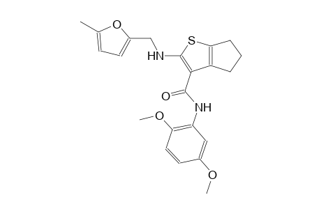 4H-cyclopenta[b]thiophene-3-carboxamide, N-(2,5-dimethoxyphenyl)-5,6-dihydro-2-[[(5-methyl-2-furanyl)methyl]amino]-