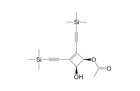 3-Cyclobutene-1,2-diol, 3,4-bis[(trimethylsilyl)ethynyl]-, monoacetate, cis-