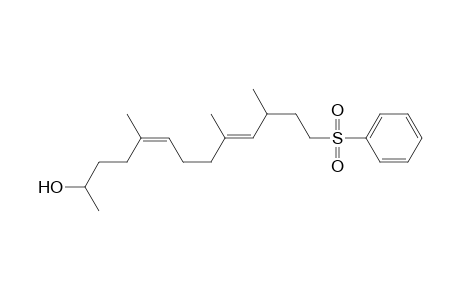 5,9-Tridecadien-2-ol, 5,9,11-trimethyl-13-(phenylsulfonyl)-