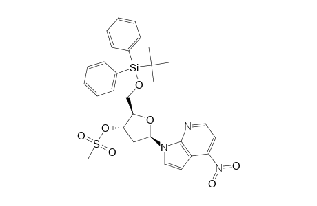 1-{2-DEOXY-5-O-[(1,1-DIMETHYLETHYL)-DIPHENYLSILYL]-3-O-MESYL-BETA-D-ERYTHRO-PENTOFURANOSYL}-4-NITRO-1H-PYRROLO-[2,3-B]-PYRIDINE