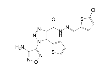1-(4-amino-1,2,5-oxadiazol-3-yl)-N'-[(E)-1-(5-chloro-2-thienyl)ethylidene]-5-(2-thienyl)-1H-1,2,3-triazole-4-carbohydrazide