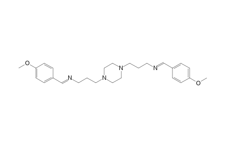1,4-bis{3-[(p-methoxybenzylidene)amino]propyl}piperazine