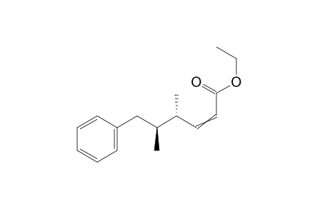 ethyl (4S,5S)-4,5-dimethyl-6-phenyl-hex-2-enoate