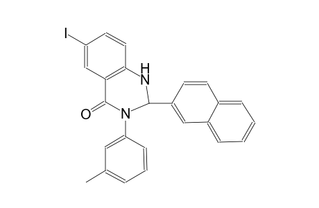 6-iodo-3-(3-methylphenyl)-2-(2-naphthyl)-2,3-dihydro-4(1H)-quinazolinone