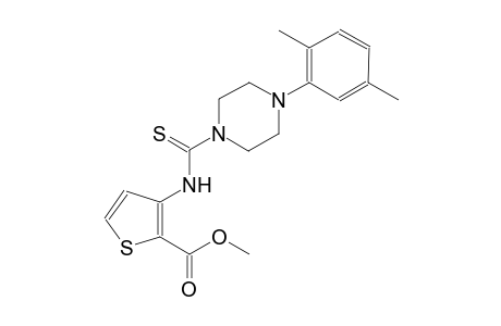 2-thiophenecarboxylic acid, 3-[[[4-(2,5-dimethylphenyl)-1-piperazinyl]carbonothioyl]amino]-, methyl ester