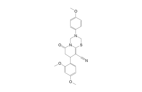 2H,6H-pyrido[2,1-b][1,3,5]thiadiazine-9-carbonitrile, 8-(2,4-dimethoxyphenyl)-3,4,7,8-tetrahydro-3-(4-methoxyphenyl)-6-oxo-