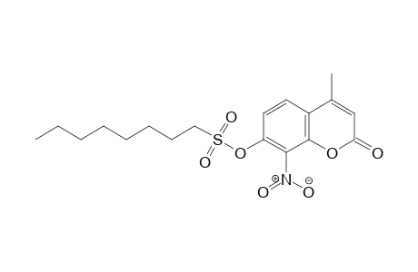 4-Methyl-8-nitro-2-oxo-2H-chromen-7-yl octane-1-sulfonate