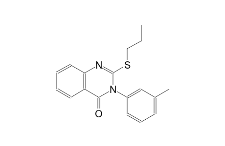 3-(3-methylphenyl)-2-(propylsulfanyl)-4(3H)-quinazolinone