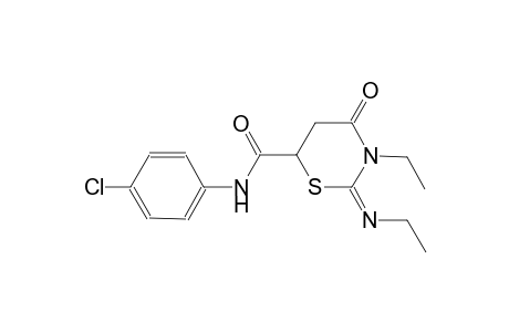 2H-1,3-thiazine-6-carboxamide, N-(4-chlorophenyl)-3-ethyl-2-[(E)-ethylimino]tetrahydro-4-oxo-, (2E)-