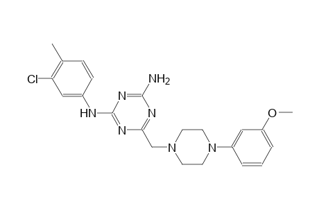N~2~-(3-chloro-4-methylphenyl)-6-{[4-(3-methoxyphenyl)-1-piperazinyl]methyl}-1,3,5-triazine-2,4-diamine