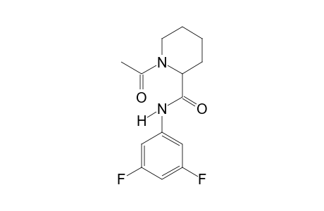 N-(3,5-Difluorophenyl)piperidine-2-carboxamide,N'-acetyl-