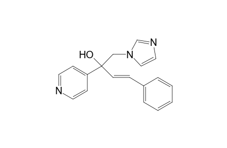 (3E)-1-(1H-imidazol-1-yl)-4-phenyl-2-(pyridin-4-yl)but-3-en-2-ol