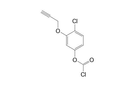 Carbonochloridic acid, 4-chloro-3-(2-propynyloxy)phenyl ester
