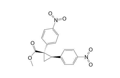 Cyclopropanecarboxylic acid, 1,2-bis(4-nitrophenyl)-, methyl ester, cis-(.+-.)-