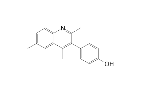 2,4,6-Trimethyl-3-(4-hydroxyphenyl)-chinolin
