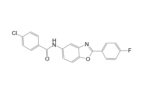 benzamide, 4-chloro-N-[2-(4-fluorophenyl)-5-benzoxazolyl]-
