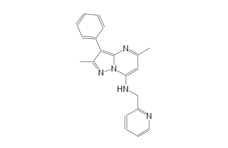 2,5-dimethyl-3-phenyl-N-(2-pyridinylmethyl)pyrazolo[1,5-a]pyrimidin-7-amine