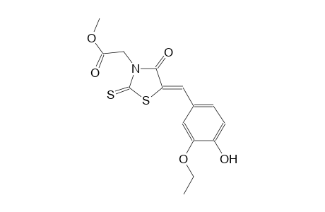 3-thiazolidineacetic acid, 5-[(3-ethoxy-4-hydroxyphenyl)methylene]-4-oxo-2-thioxo-, methyl ester, (5Z)-