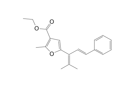 Ethyl (E)-2-methyl-5-(4-methyl-1-phenylpenta-1,3-dien-3-yl)-furan-3-carboxylate