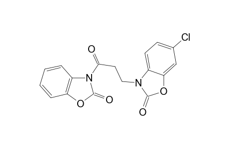 Benzoxazol-2(3H)-one, 6-chloro-3-[3-(2,3-dihydro-2-oxo-3-benzoxazolyl)-3-oxopropyl]-
