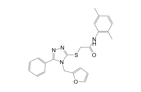 N-(2,5-dimethylphenyl)-2-{[4-(2-furylmethyl)-5-phenyl-4H-1,2,4-triazol-3-yl]sulfanyl}acetamide