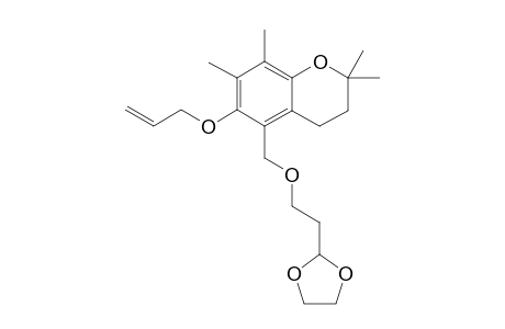 6-O-Allyl-5-[2'-(1,3-dioxolane-2-yl)-methyl-1'-oxy]-methyl-2,2',7,8-tetramethyl-chroman-6-ol