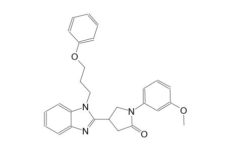 1-(3-methoxyphenyl)-4-[1-(3-phenoxypropyl)-1H-benzimidazol-2-yl]-2-pyrrolidinone