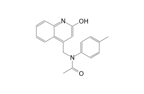 N-[(2-hydroxy-4-quinolinyl)methyl]-N-(4-methylphenyl)acetamide