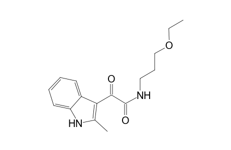 1H-Indole-3-acetamide, N-(3-ethoxypropyl)-2-methyl-.alpha.-oxo-