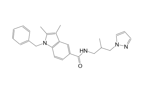1H-indole-5-carboxamide, 2,3-dimethyl-N-[2-methyl-3-(1H-pyrazol-1-yl)propyl]-1-(phenylmethyl)-