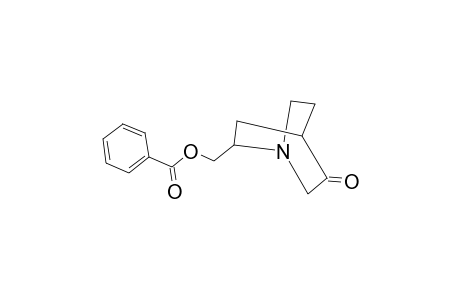 1-Azabicyclo[2.2.2]octan-3-one, 6-[(benzoyloxy)methyl]-, trans-