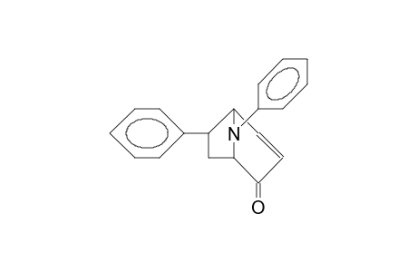 6-endo, 8-syn-Diphenyl-8-aza-bicyclo(3.2.1)oct-3-en-2-one