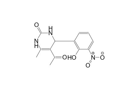 5-acetyl-4-(2-hydroxy-3-nitrophenyl)-6-methyl-3,4-dihydro-2(1H)-pyrimidinone