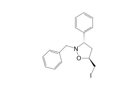 trans-2-(Phenylmethyl)-3-phenyl-5-(iodomethyl)isoxazolidine