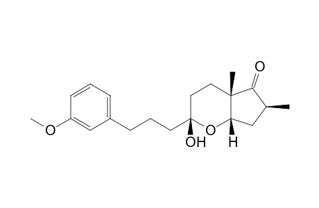 (2R,4aS,6S,7aS)-2-hydroxy-2-[3-(3-methoxyphenyl)propyl]-4a,6-dimethyl-4,6,7,7a-tetrahydro-3H-cyclopenta[b]pyran-5-one