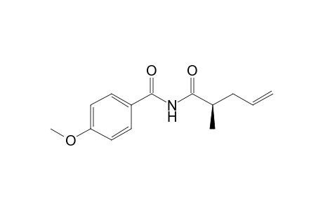 4-Methoxy-N-((R)-2-methyl-pent-4-enoyl)-benzamide