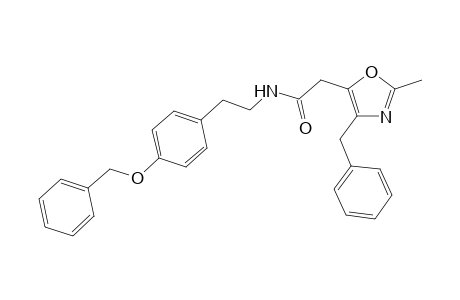 2-Methyl-4-benzyl-5-(N-(p-benzyloxyphenyl)ethyl)acetamido)oxazole