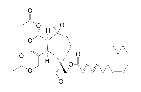 14-HYDROXYPLAGIOCHILINE-A-15-YL_2E,4E,8Z-TETRADECATRIENOATE
