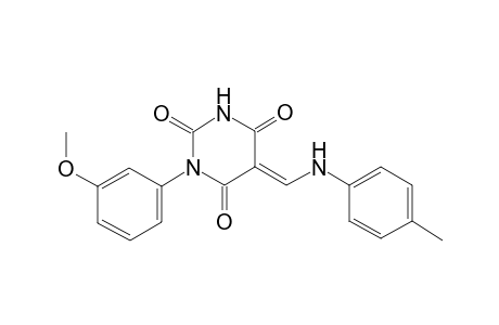 (5E)-1-(3-Methoxyphenyl)-5-(4-toluidinomethylene)-2,4,6(1H,3H,5H)-pyrimidinetrione