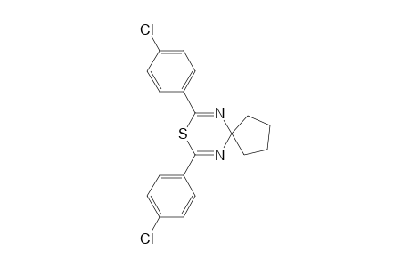 2,6-Bis(4-chlorophenyl)-4H-1,3,5-thiadiazine-4-spiro-1'-cyclopentane