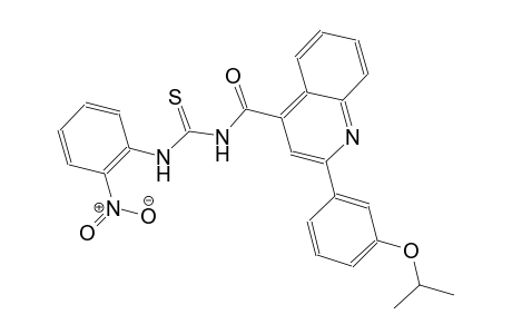 N-{[2-(3-isopropoxyphenyl)-4-quinolinyl]carbonyl}-N'-(2-nitrophenyl)thiourea