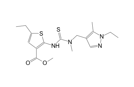 methyl 5-ethyl-2-({[[(1-ethyl-5-methyl-1H-pyrazol-4-yl)methyl](methyl)amino]carbothioyl}amino)-3-thiophenecarboxylate